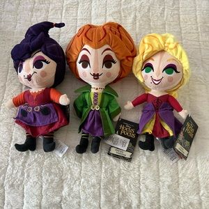 Disney Hocus Pocus Sanderson sisters plush dolls